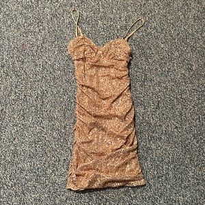 Sequin dress, super pretty.